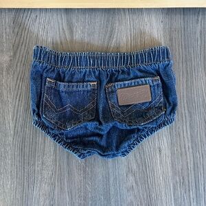 Wrangler Dark Blue Denim Baby Diaper Cover